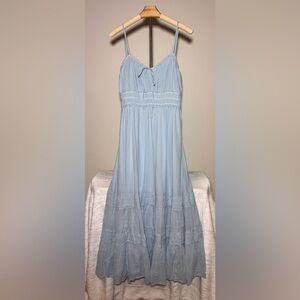 American Eagle Outfitters Light Blue Maxi Dress
